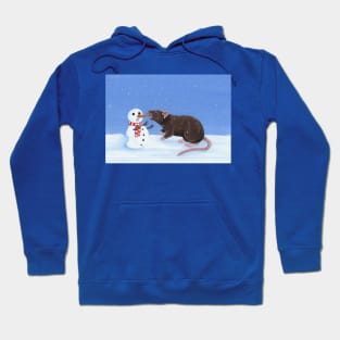 Rat and Snowman Hoodie